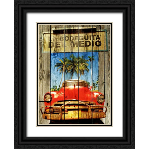 La Bodeguita -2 Black Ornate Wood Framed Art Print with Double Matting by Sola, Bresso
