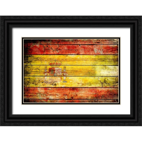 Spain 2 Black Ornate Wood Framed Art Print with Double Matting by Robins, John H.