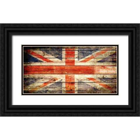 UK 2 Black Ornate Wood Framed Art Print with Double Matting by Robins, John H.