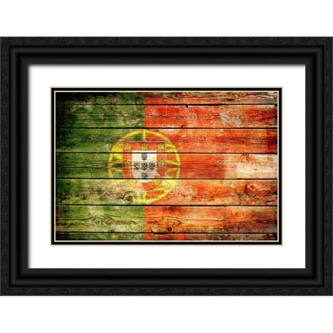 Portugal 2 Black Ornate Wood Framed Art Print with Double Matting by Robins, John H.