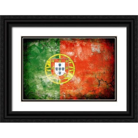 Portugal 1 Black Ornate Wood Framed Art Print with Double Matting by Robins, John H.