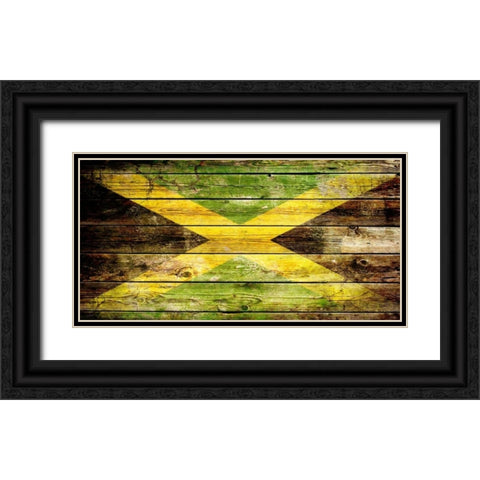 Jamaica 2 Black Ornate Wood Framed Art Print with Double Matting by Robins, John H.