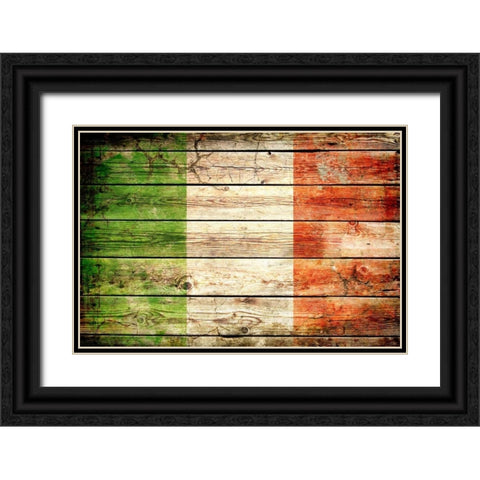 Italy 2 Black Ornate Wood Framed Art Print with Double Matting by Robins, John H.