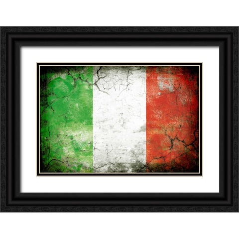 Italy 1 Black Ornate Wood Framed Art Print with Double Matting by Robins, John H.