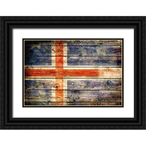 Iceland 2 Black Ornate Wood Framed Art Print with Double Matting by Robins, John H.