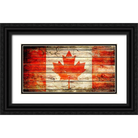 Canada 2 Black Ornate Wood Framed Art Print with Double Matting by Robins, John H.