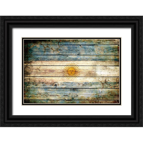 Argentina 2 Black Ornate Wood Framed Art Print with Double Matting by Robins, John H.