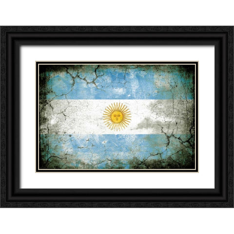 Argentina 1 Black Ornate Wood Framed Art Print with Double Matting by Robins, John H.