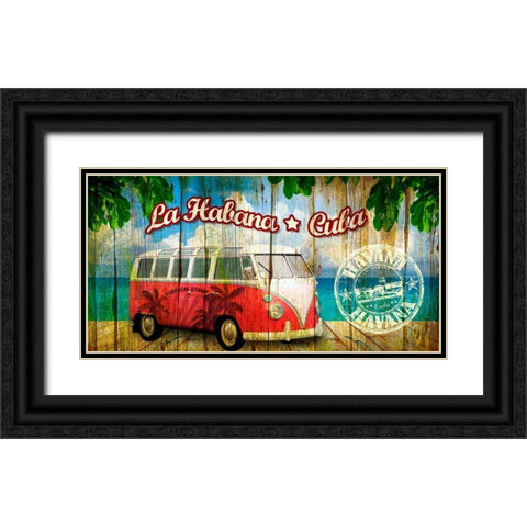 Van Havana Black Ornate Wood Framed Art Print with Double Matting by Robert, Paul
