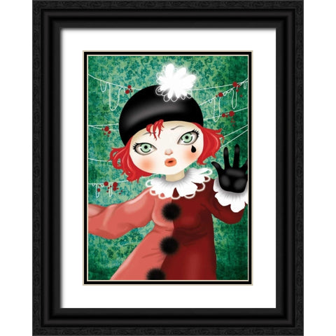 Harlequin Black Ornate Wood Framed Art Print with Double Matting by Yuste, Patricia