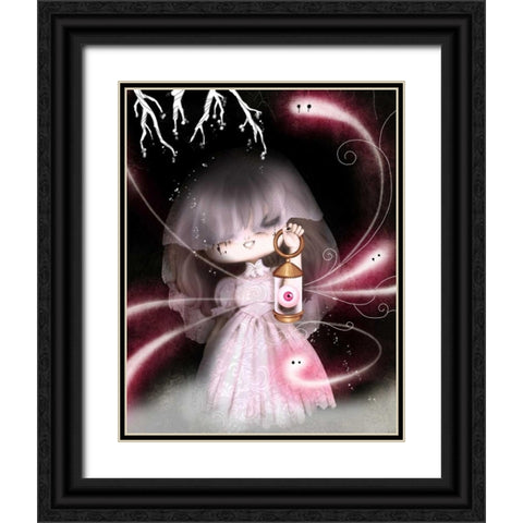 The eye Black Ornate Wood Framed Art Print with Double Matting by Yuste, Patricia