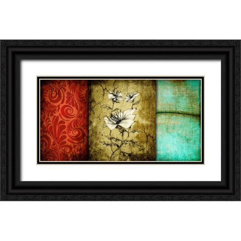 Luxury II Black Ornate Wood Framed Art Print with Double Matting by Willow, Susan P.