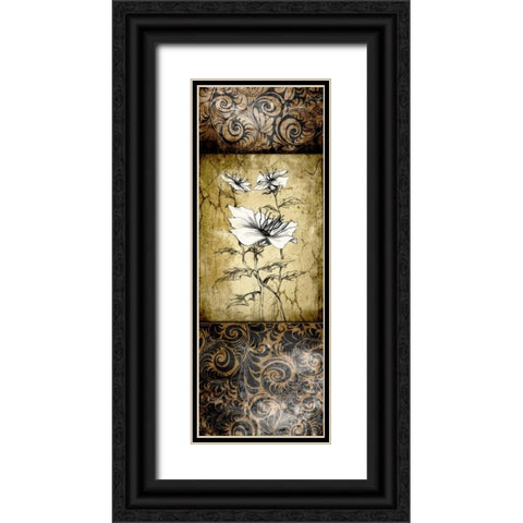 Brown Vintage II B Black Ornate Wood Framed Art Print with Double Matting by Willow, Susan P.