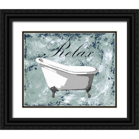 Relax-Refresh II Black Ornate Wood Framed Art Print with Double Matting by Reynolds, Jade