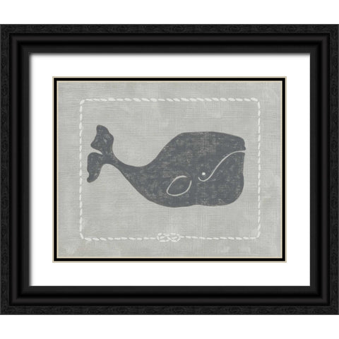 Whale of a Tale I Black Ornate Wood Framed Art Print with Double Matting by Zarris, Chariklia