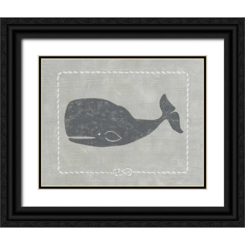 Whale of a Tale IV Black Ornate Wood Framed Art Print with Double Matting by Zarris, Chariklia
