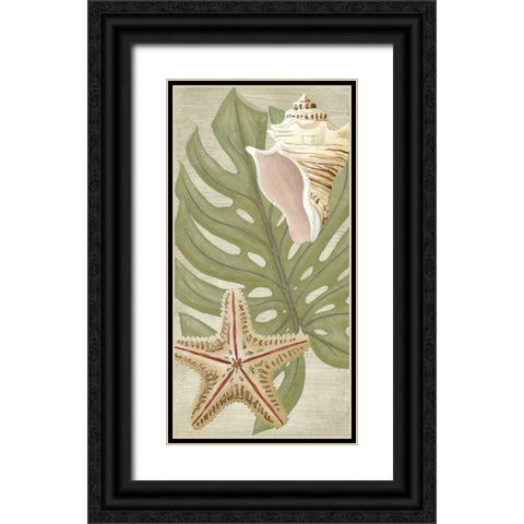 Palm Beach III Black Ornate Wood Framed Art Print with Double Matting by Vess, June Erica