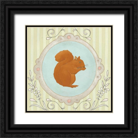 Forest Cameo I Black Ornate Wood Framed Art Print with Double Matting by Vess, June Erica