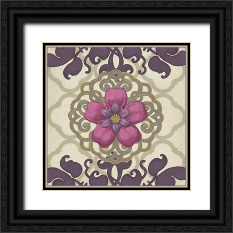 Imperial Garden I Black Ornate Wood Framed Art Print with Double Matting by Vess, June Erica