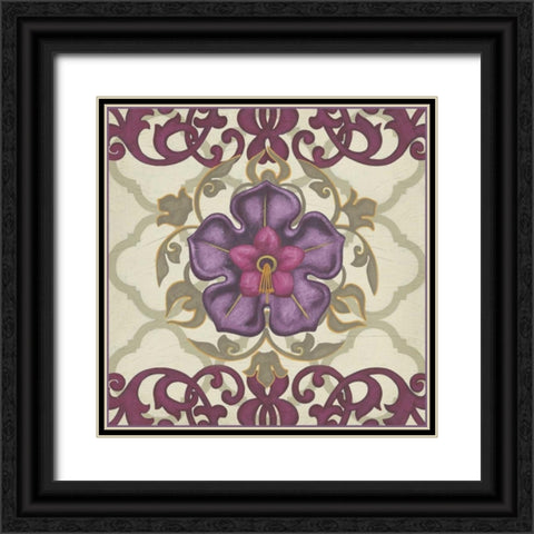 Imperial Garden II Black Ornate Wood Framed Art Print with Double Matting by Vess, June Erica