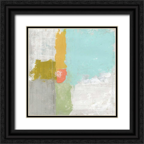 Coastal Quadrant I Black Ornate Wood Framed Art Print with Double Matting by Vess, June Erica
