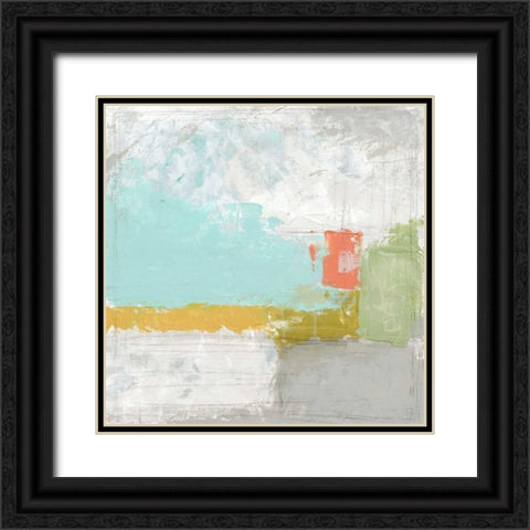 Coastal Quadrant II Black Ornate Wood Framed Art Print with Double Matting by Vess, June Erica