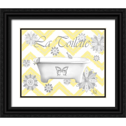 Le Bain II Black Ornate Wood Framed Art Print with Double Matting by Reynolds, Jade