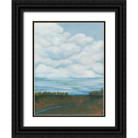 Billow I Black Ornate Wood Framed Art Print with Double Matting by Popp, Grace