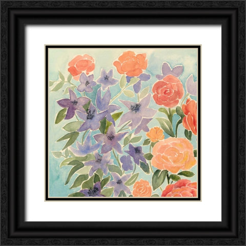 Flowers for Lilly I Black Ornate Wood Framed Art Print with Double Matting by Popp, Grace