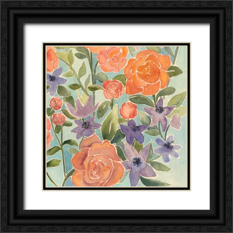Flowers for Lilly IV Black Ornate Wood Framed Art Print with Double Matting by Popp, Grace