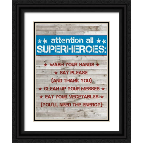 Little Hero IV Black Ornate Wood Framed Art Print with Double Matting by Popp, Grace