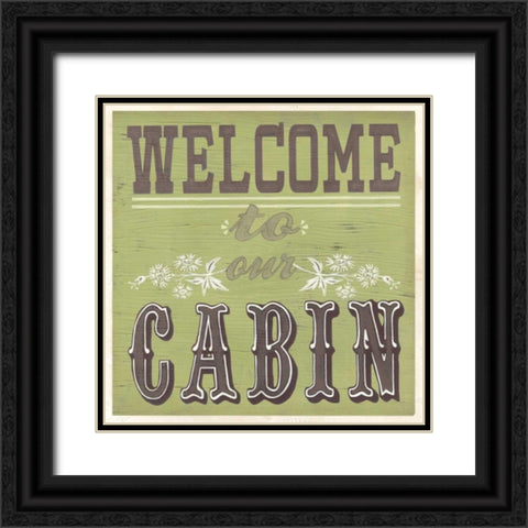 Cabin Life I Black Ornate Wood Framed Art Print with Double Matting by Vess, June Erica