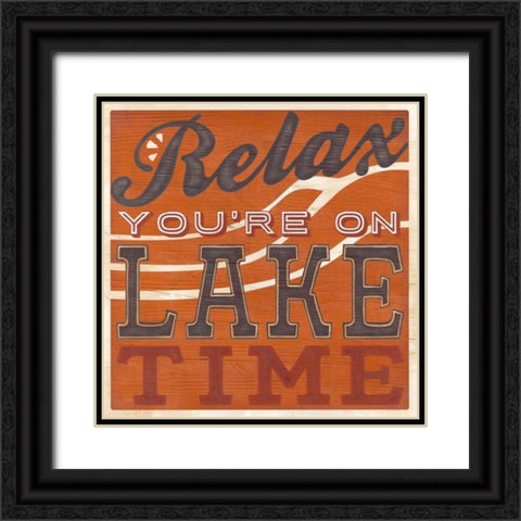 Cabin Life VIII Black Ornate Wood Framed Art Print with Double Matting by Vess, June Erica