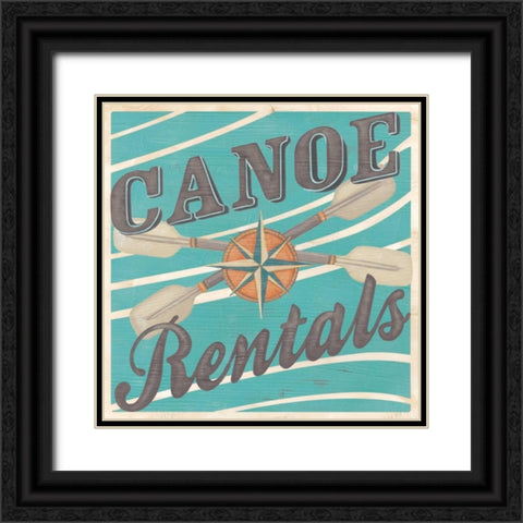 Cabin Life IX Black Ornate Wood Framed Art Print with Double Matting by Vess, June Erica