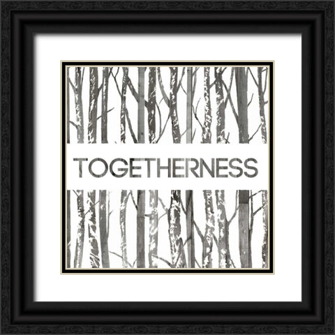 Simply Family II Black Ornate Wood Framed Art Print with Double Matting by Popp, Grace