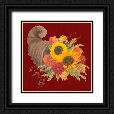 Autumn Floral III Black Ornate Wood Framed Art Print with Double Matting by Popp, Grace