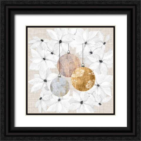 Sophisticated Christmas IV Black Ornate Wood Framed Art Print with Double Matting by Popp, Grace