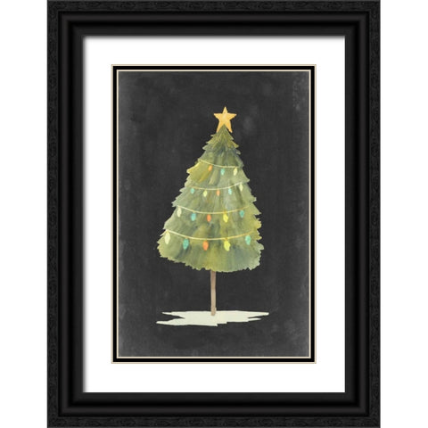 Christmas Glow I Black Ornate Wood Framed Art Print with Double Matting by Popp, Grace