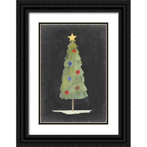 Christmas Glow II Black Ornate Wood Framed Art Print with Double Matting by Popp, Grace
