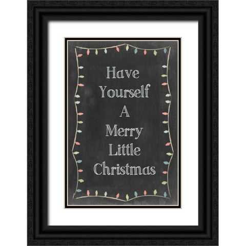 Christmas Glow III Black Ornate Wood Framed Art Print with Double Matting by Popp, Grace