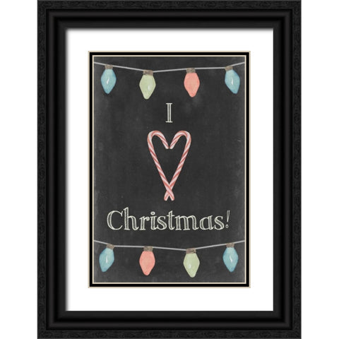 Christmas Glow IV Black Ornate Wood Framed Art Print with Double Matting by Popp, Grace
