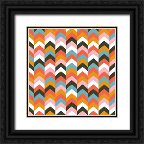 Arrows II Black Ornate Wood Framed Art Print with Double Matting by Ketchum, Nicole