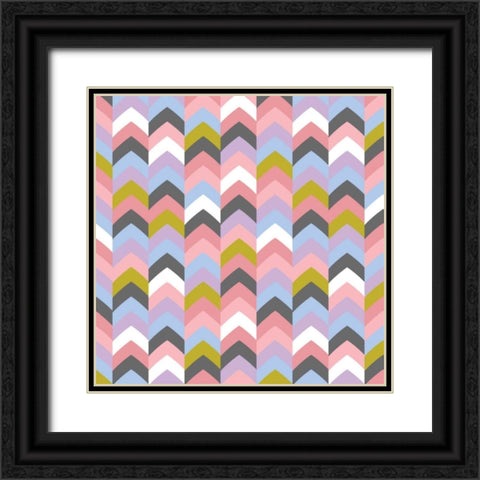 Arrows III Black Ornate Wood Framed Art Print with Double Matting by Ketchum, Nicole