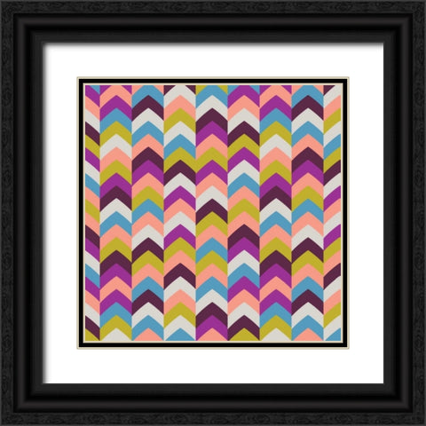 Arrows V Black Ornate Wood Framed Art Print with Double Matting by Ketchum, Nicole