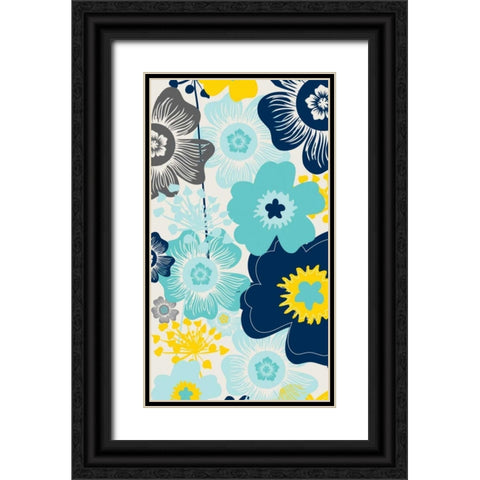 Burst I Black Ornate Wood Framed Art Print with Double Matting by Ketchum, Nicole