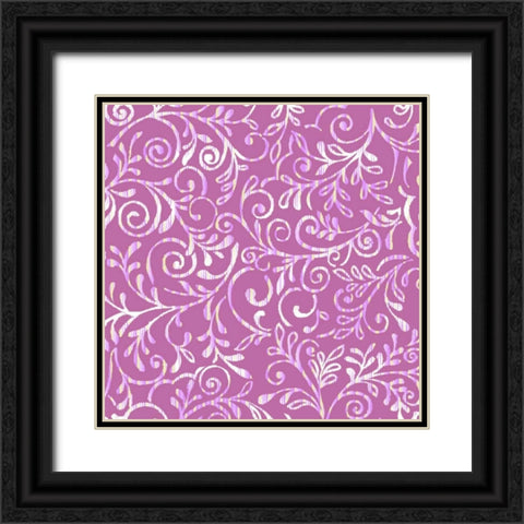 Lirico II Black Ornate Wood Framed Art Print with Double Matting by Hoffman, Katia