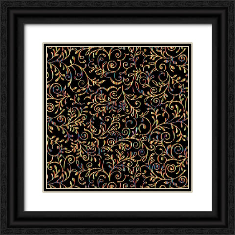 Lirico VI Black Ornate Wood Framed Art Print with Double Matting by Hoffman, Katia