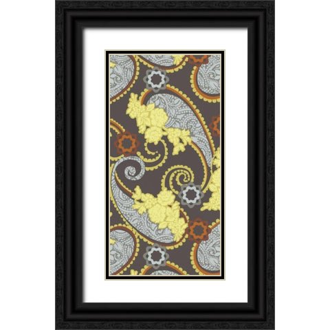Sheer Romance Lace I Black Ornate Wood Framed Art Print with Double Matting by Hoffman, Katia