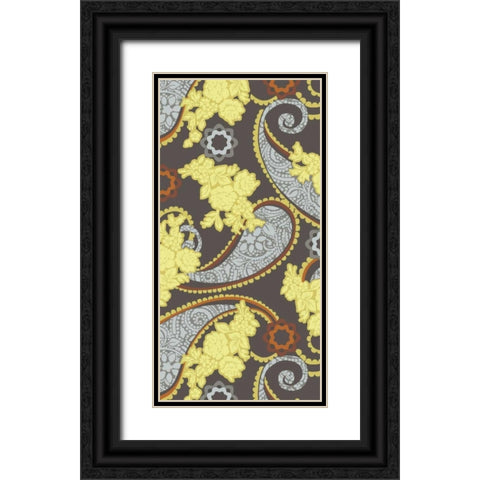 Sheer Romance Lace II Black Ornate Wood Framed Art Print with Double Matting by Hoffman, Katia