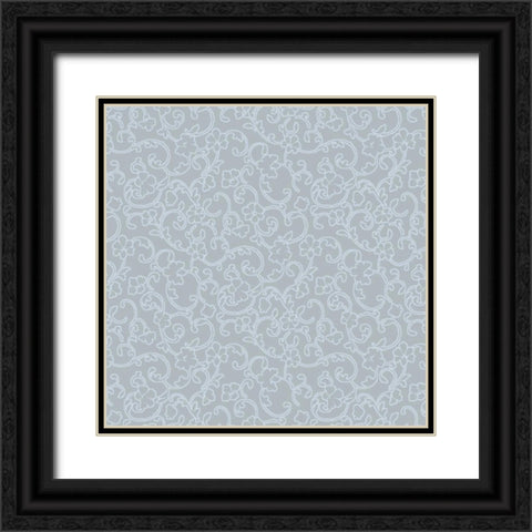 Vintage Calico VII Black Ornate Wood Framed Art Print with Double Matting by Hoffman, Katia